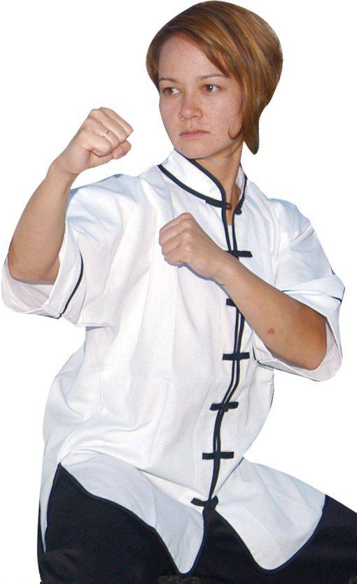 Kung Fu Uniform Top With Short Sleeve Style 107 B2 Jonie Uniforms