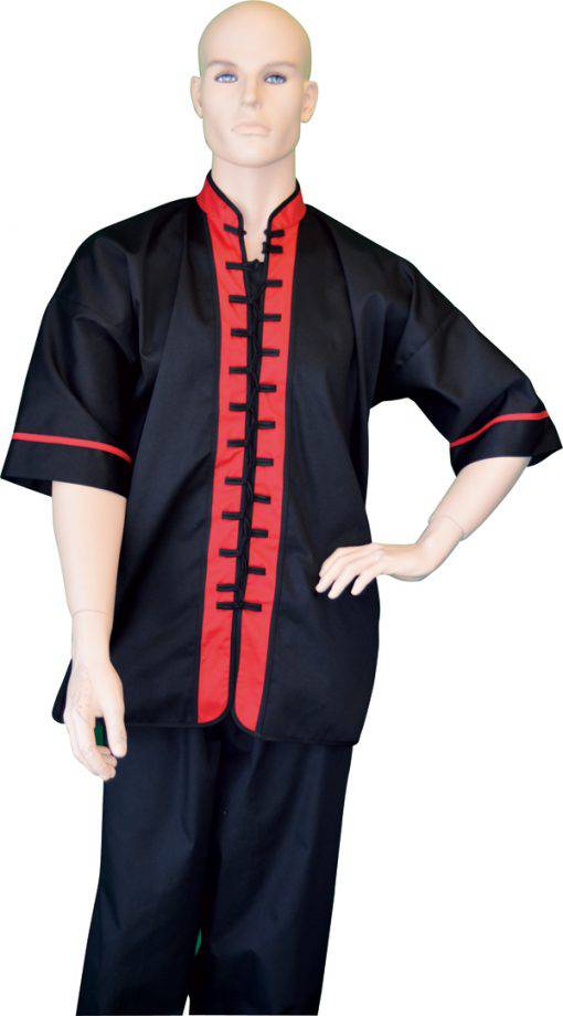 Kung Fu Uniform Top With Short Sleeve Style 207 B2 Jonie Uniforms